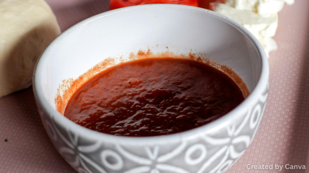 Toppings and Sauces Made in the House