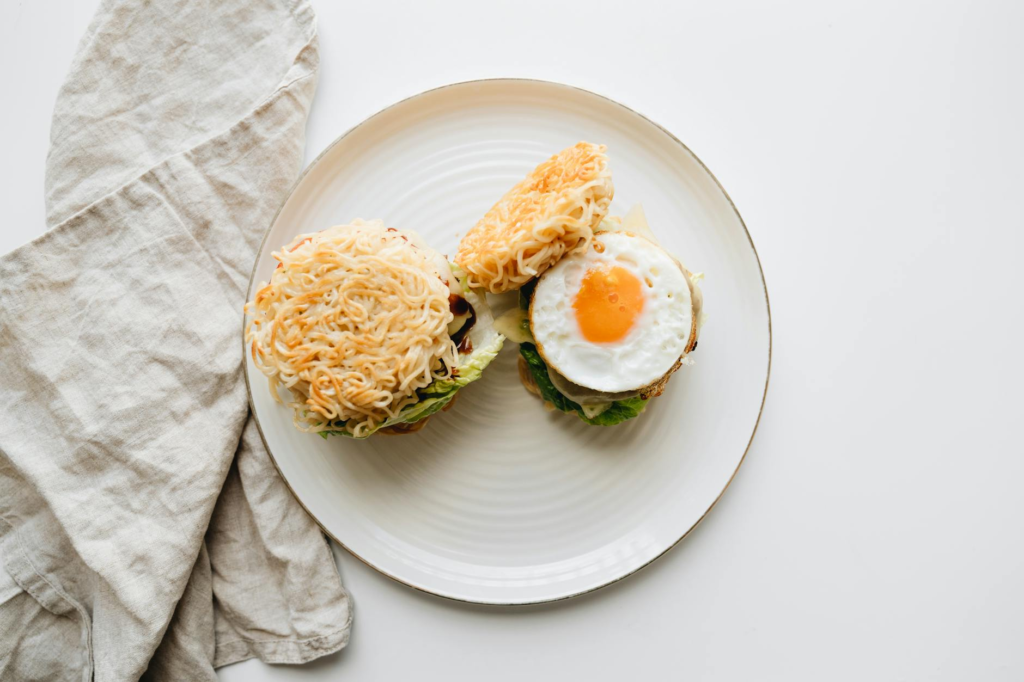 A fusion burger combining elements from different cuisines, like a taco burger. — burger trends Las Vegas 2026