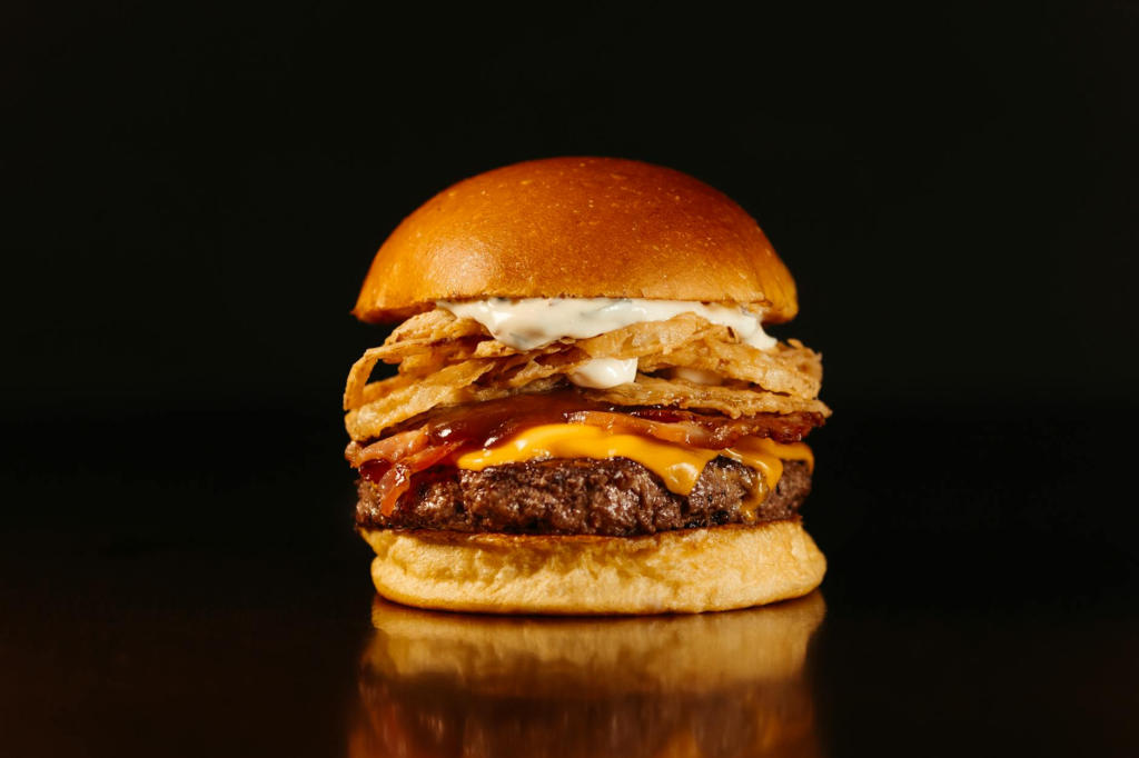 A mouth-watering cheeseburger from a popular Las Vegas burger chain — burger chains Las Vegas
