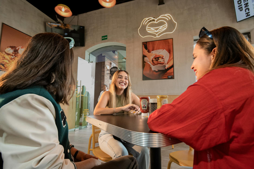 Interior shot of a popular off strip burger restaurant, showcasing a vibrant atmosphere. — off strip burgers Las Vegas