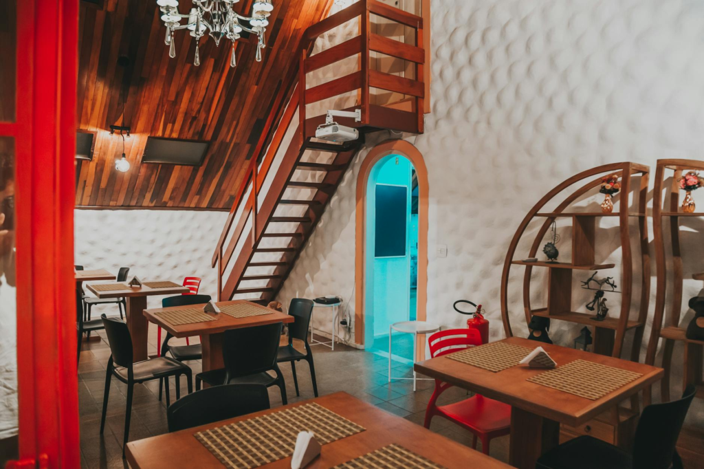 The vibrant interior of The Goodwich, highlighting its cozy dining atmosphere. — hidden burger gems Las Vegas