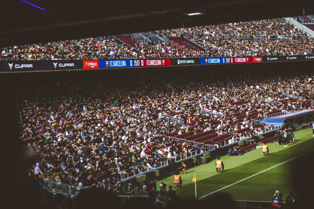 A bustling burger joint filled with excited fans before a game. — burgers near allegiant stadium