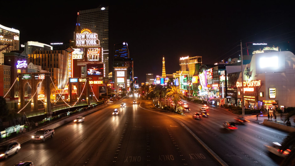 A vibrant shot of a bustling burger joint in Las Vegas, showcasing its laid-back atmosphere. — affordable burgers Las Vegas