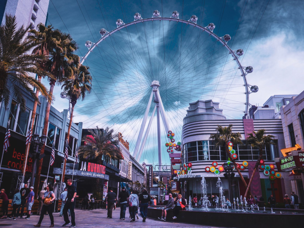 A bustling scene from a vegan food festival in Las Vegas. — vegan burgers in Las Vegas