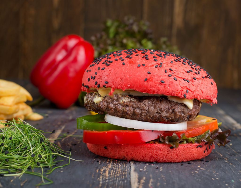 A colorful kids' meal with a burger, illustrating customization options. — family-friendly burgers Las Vegas
