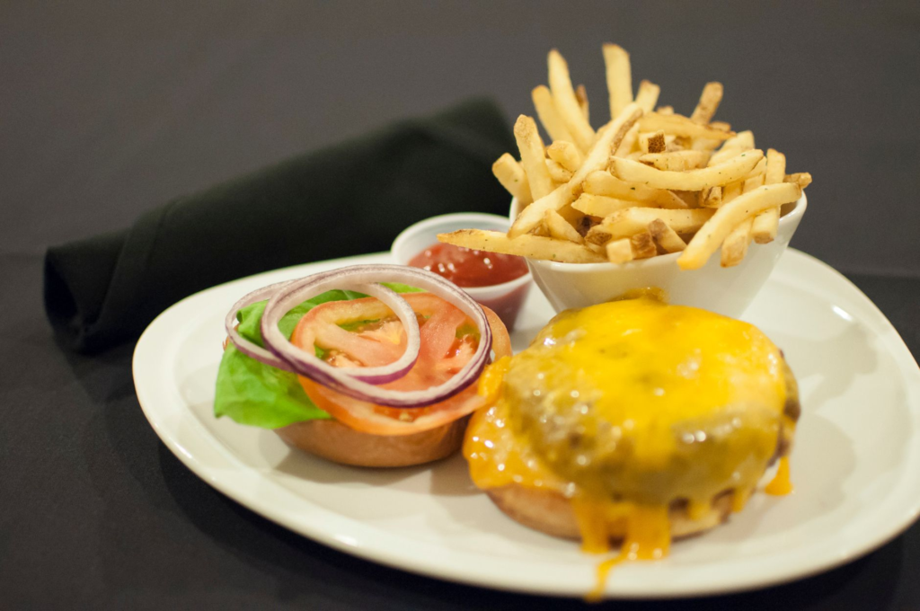A plate of fries and a classic cheeseburger, perfect for pairing. — best burgers in Las Vegas